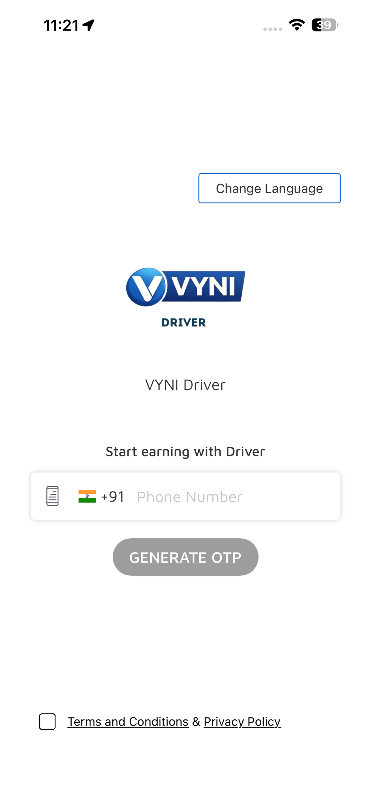 VYNI Driver