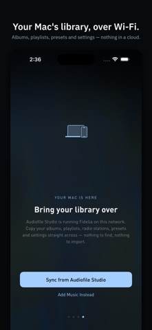 Fidelia — Hi-Res Music Player iPhone screenshot