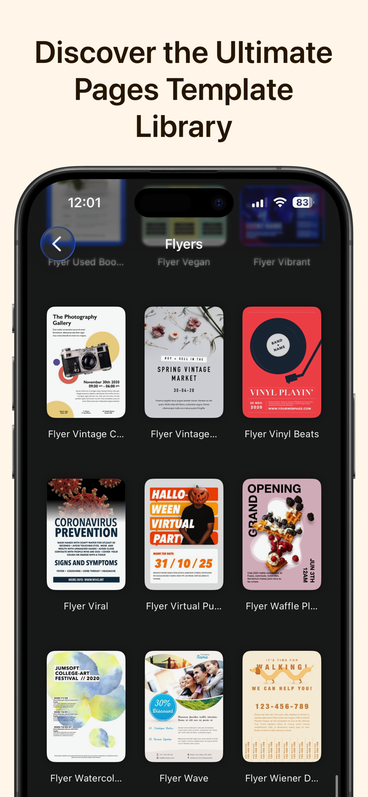 Toolbox for Pages: Templates screenshot 1