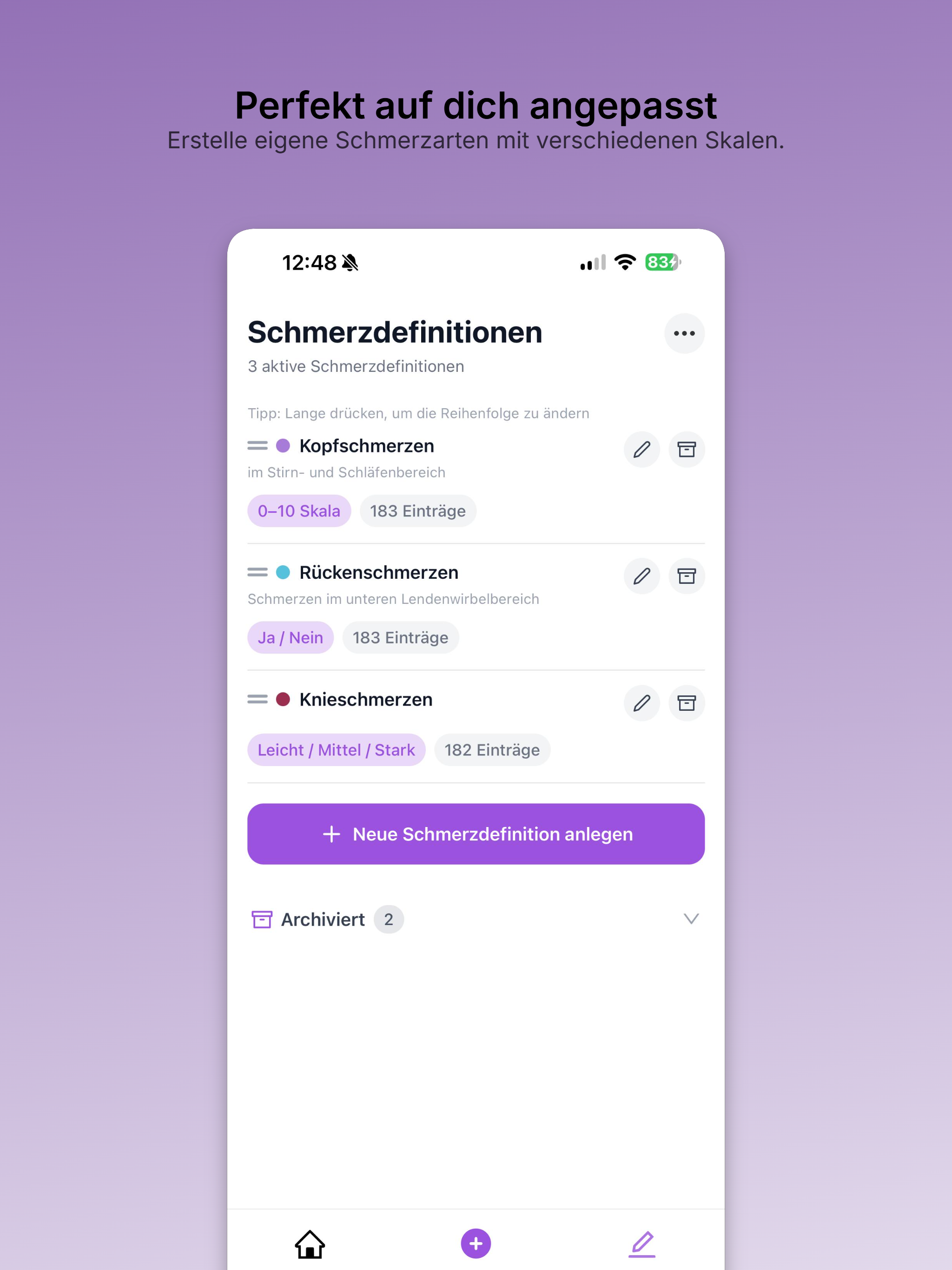 SchmerzTrack Schmerztagebuch screenshot 6