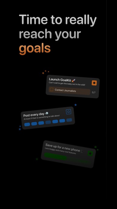 GoalKit - Reach your Goals Screenshot