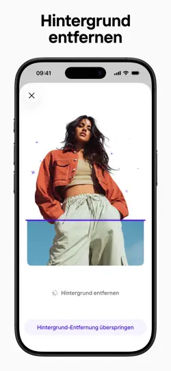 Screenshot von Photoroom: KI Foto Editor auf dem iPhone 2