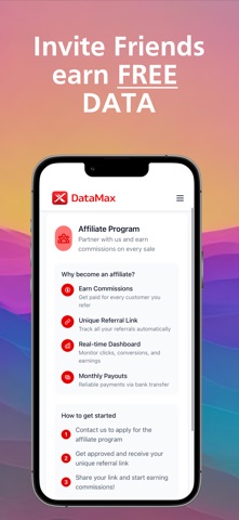 DataMax eSIM Travel & INternet iPhone screenshot