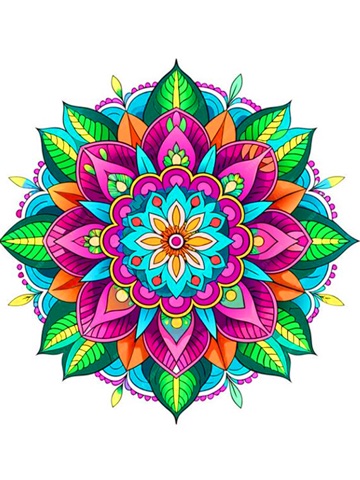 Mandala Color by Number Book iPad screenshot