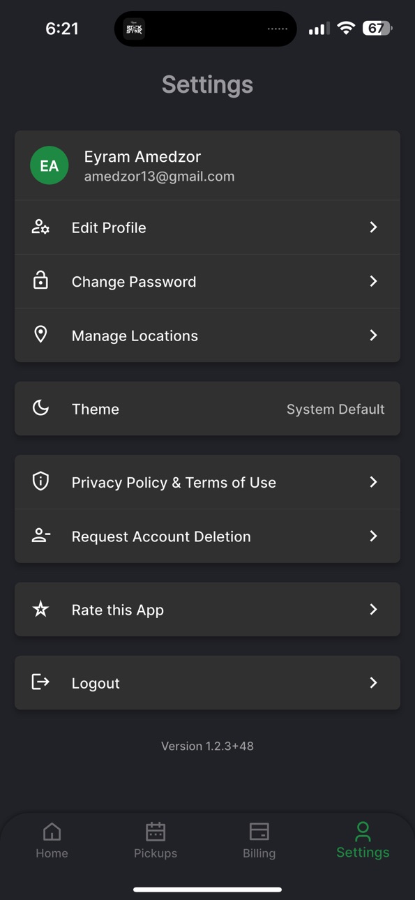 iPhone screenshot