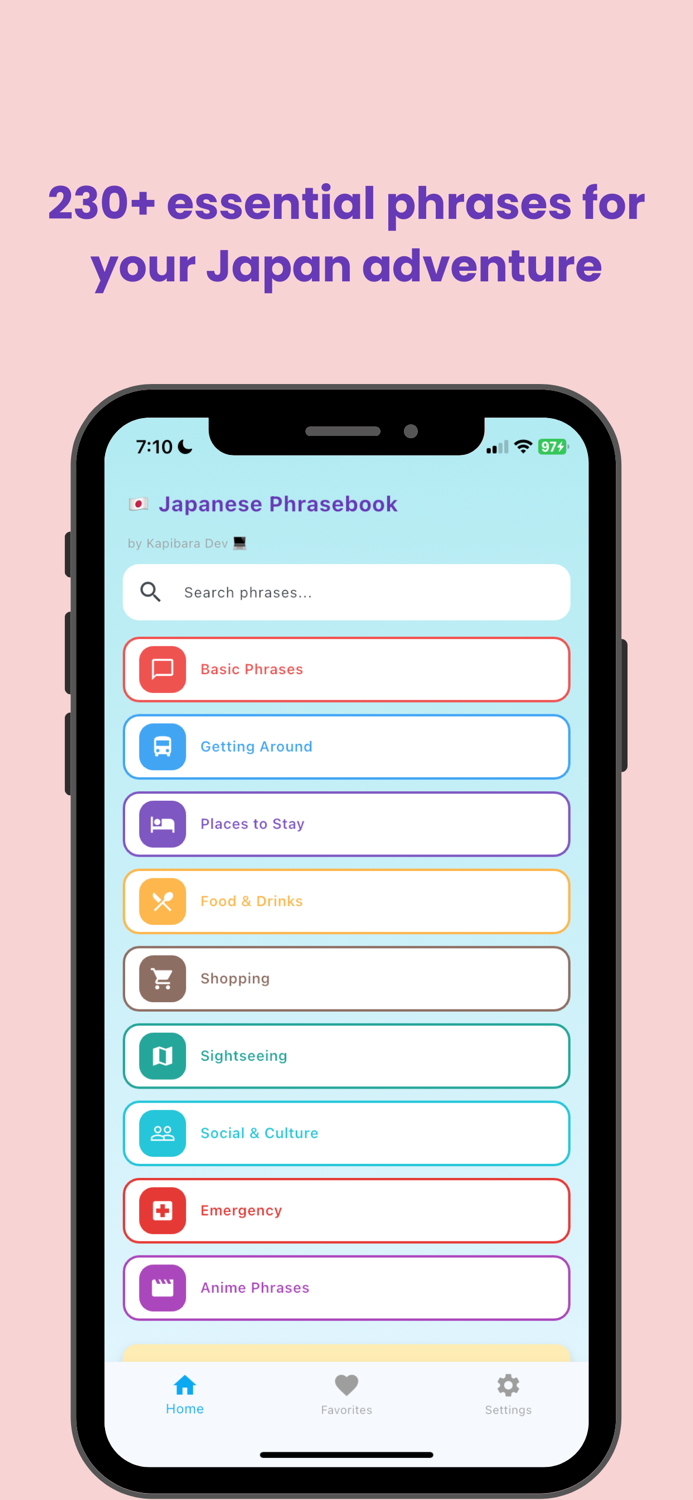 Japanese Phrasebook for Travel