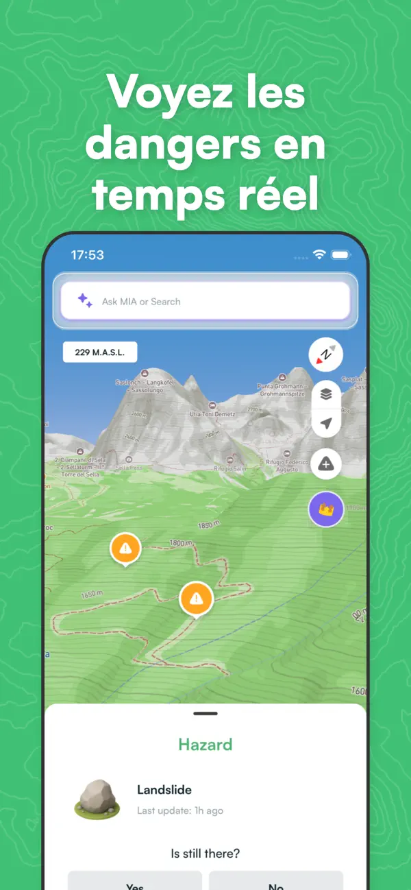 Screenshot #3 pour Mountain Maps : rando sentiers