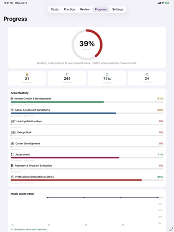 NCE Exam Prep: Counselor iPad screenshot