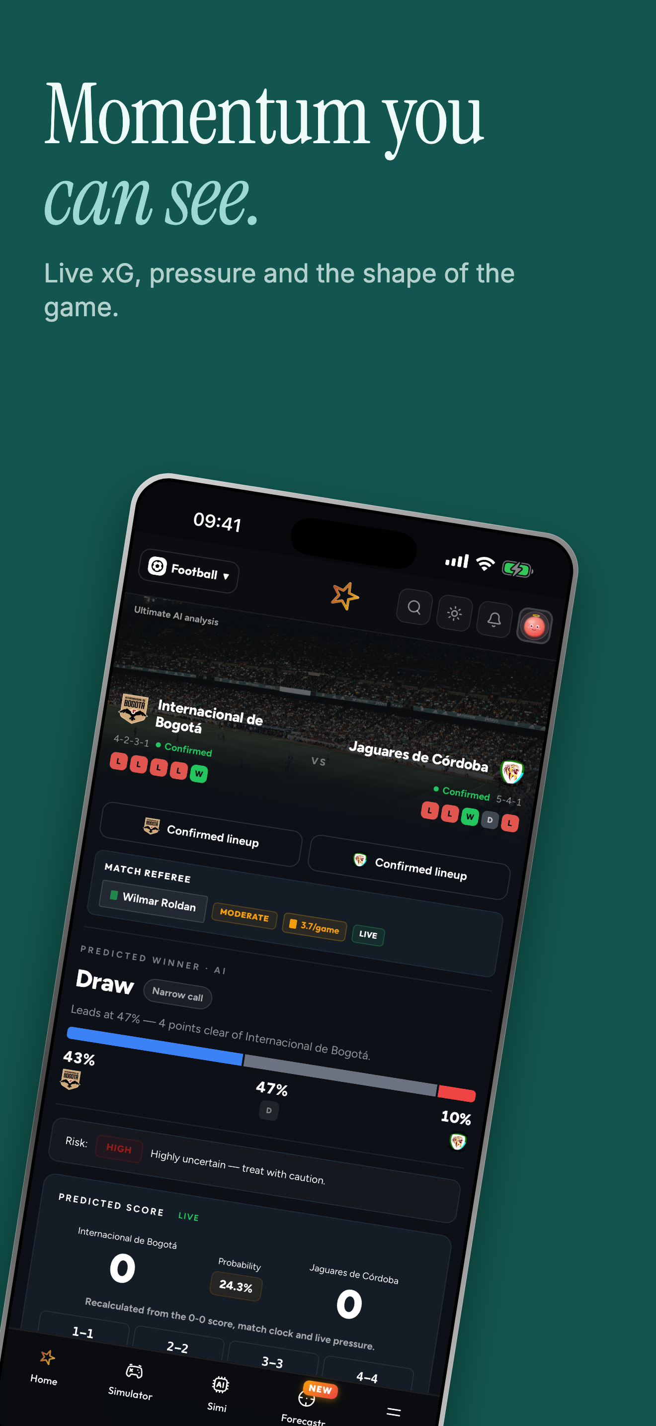 SimStar: Live AI Sports screenshot 2