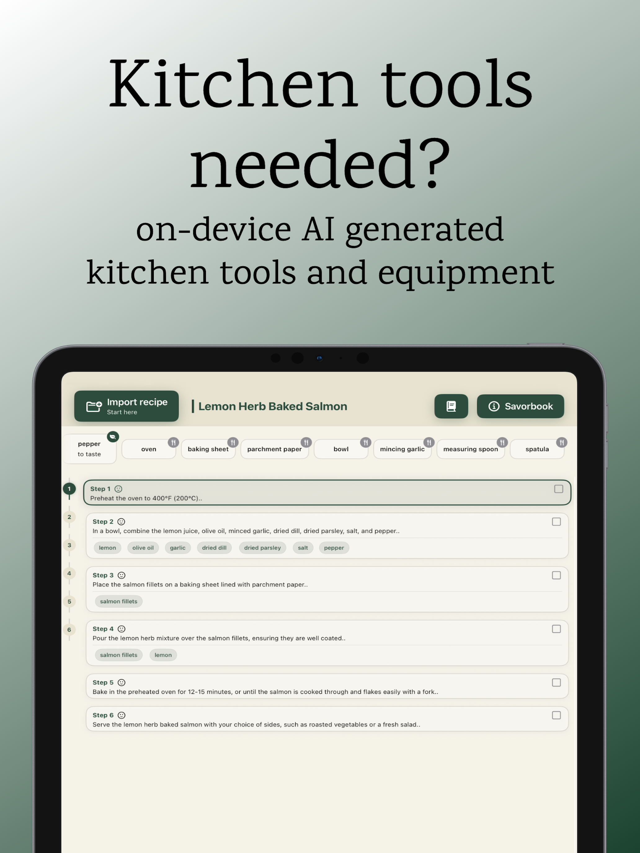 Savorbook: Recipes & local AI screenshot 7