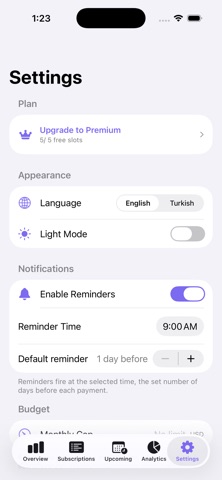 PaYoR: Track Subscriptions iPhone screenshot
