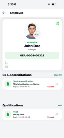 GEA Membership iPhone screenshot