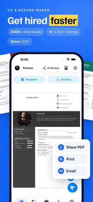 Simple CV: Resume Maker screenshot 1