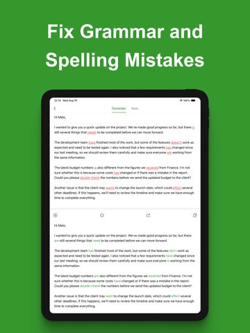 AI Grammar Check - Fix Writing iPad screenshot