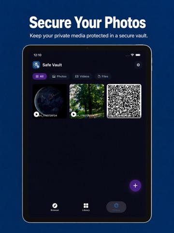 Private Web Browser - GoBrowse iPad screenshot