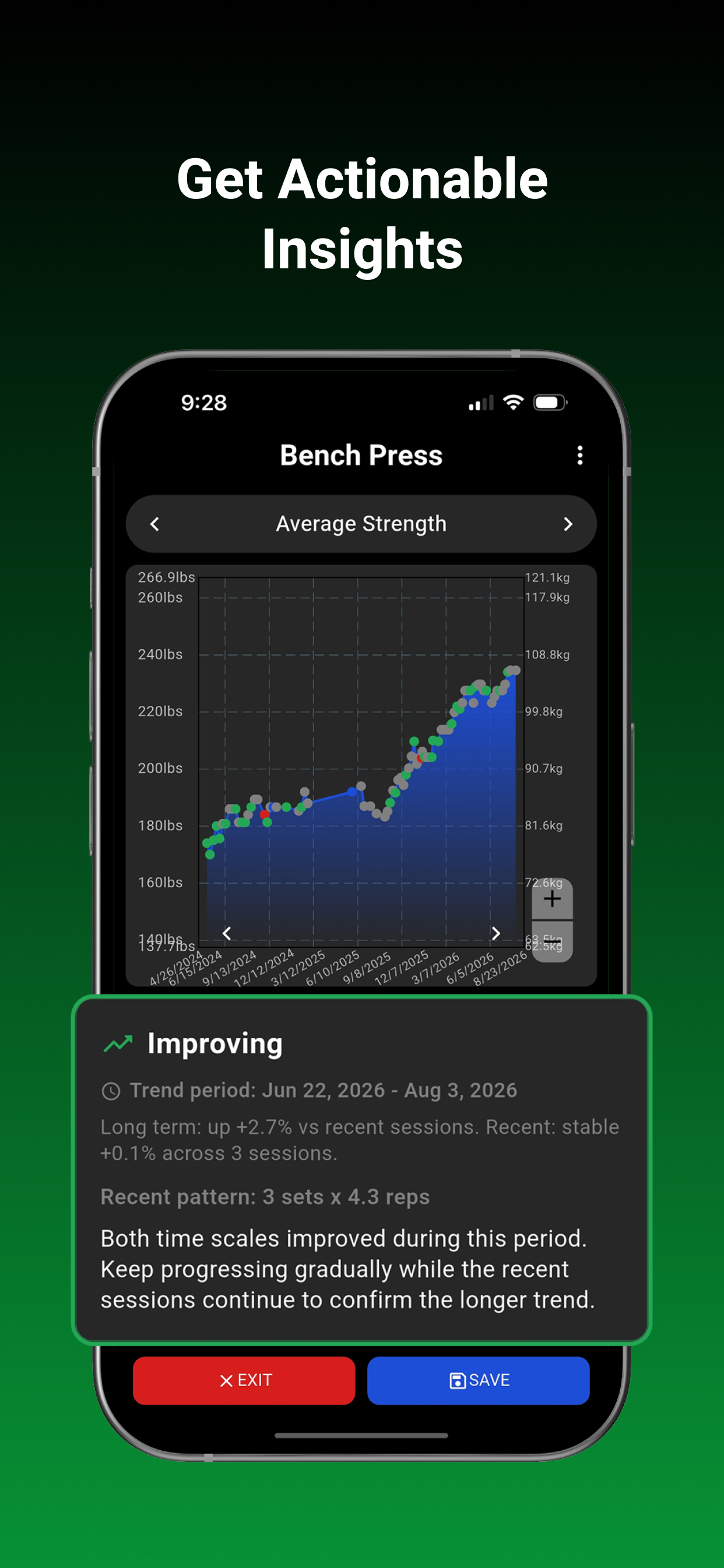 Grin&Gain: Gym Workout Tracker screenshot 3