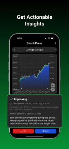 Grin&Gain: Gym Workout Tracker screenshot