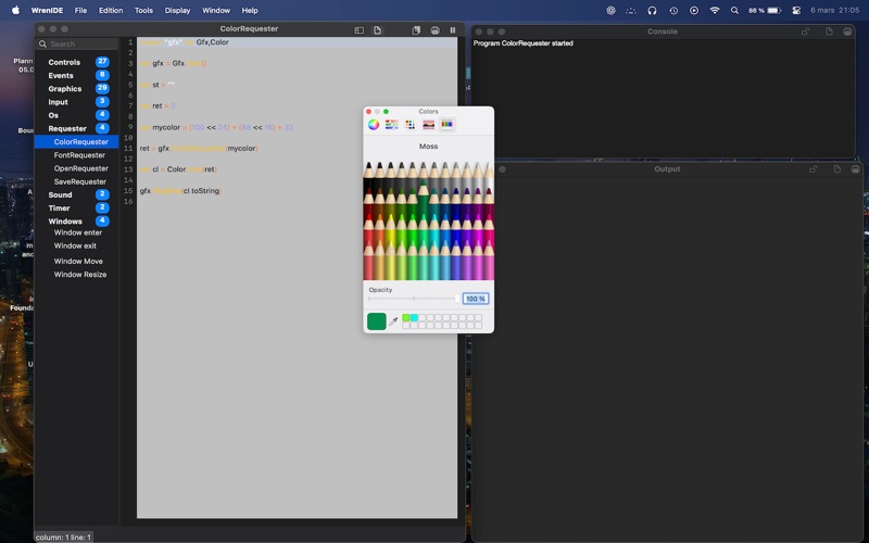 WrenIDE app screenshot 2