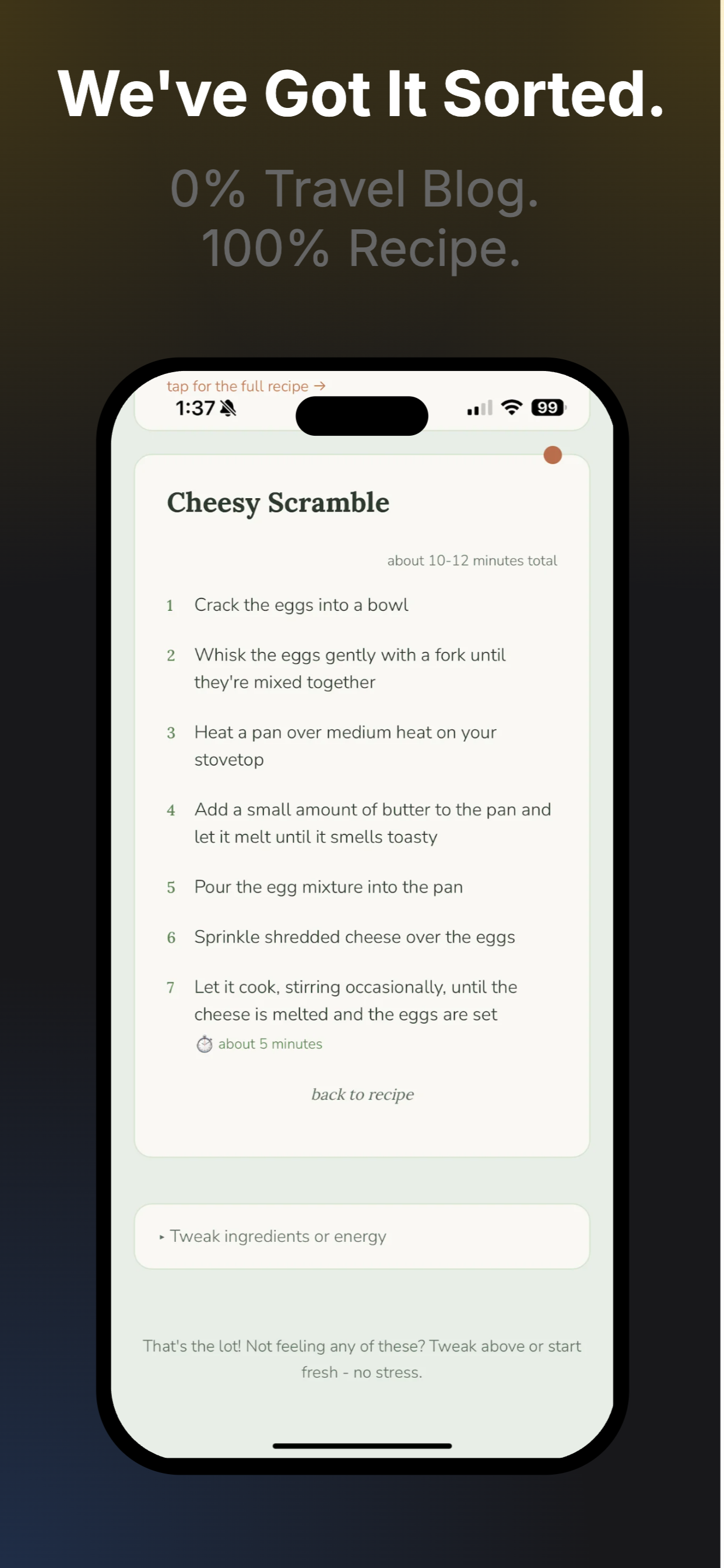 Just Tell Me What To Cook! screenshot 3