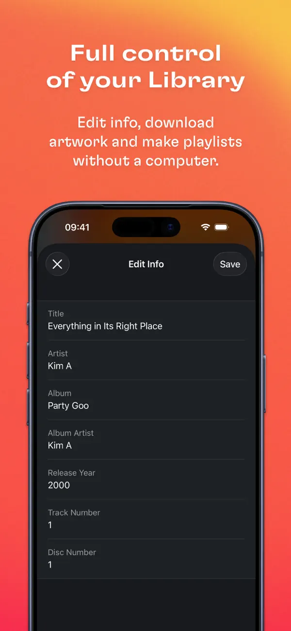 Doppler MP3 & FLAC Player iPhone App Screenshot 4 – Musik
