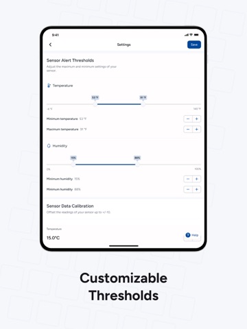 Necto Sensor iPad screenshot
