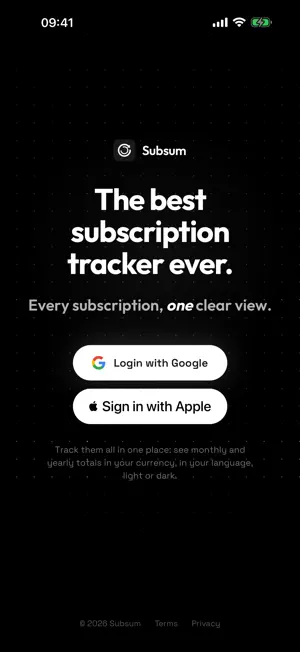 Subsum: Subscription Tracker screenshot 4