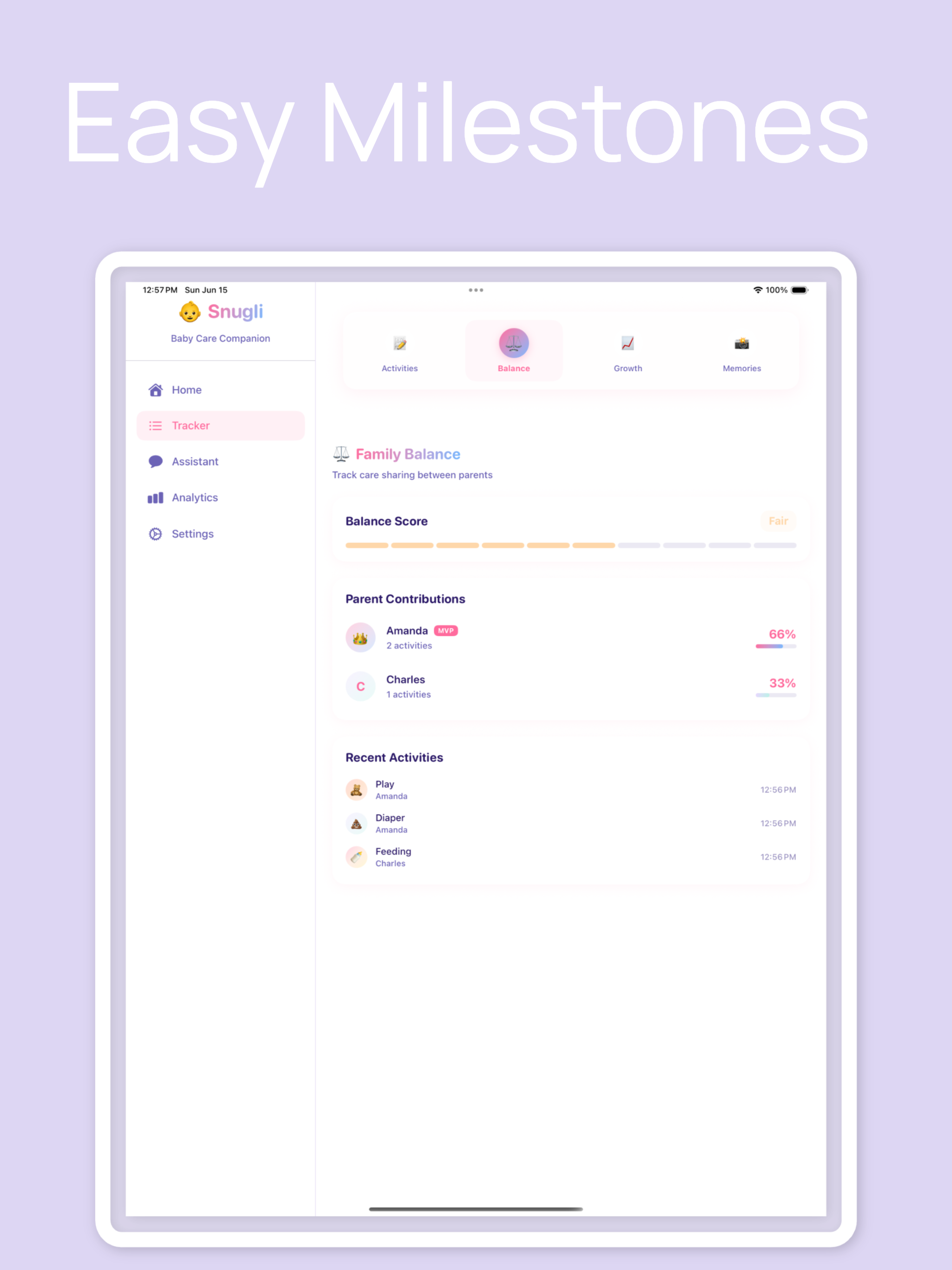 Snugli - Baby Tracker & Care screenshot 12