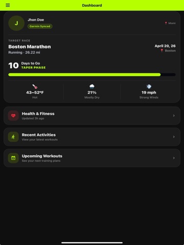 AthBoost iPad screenshot