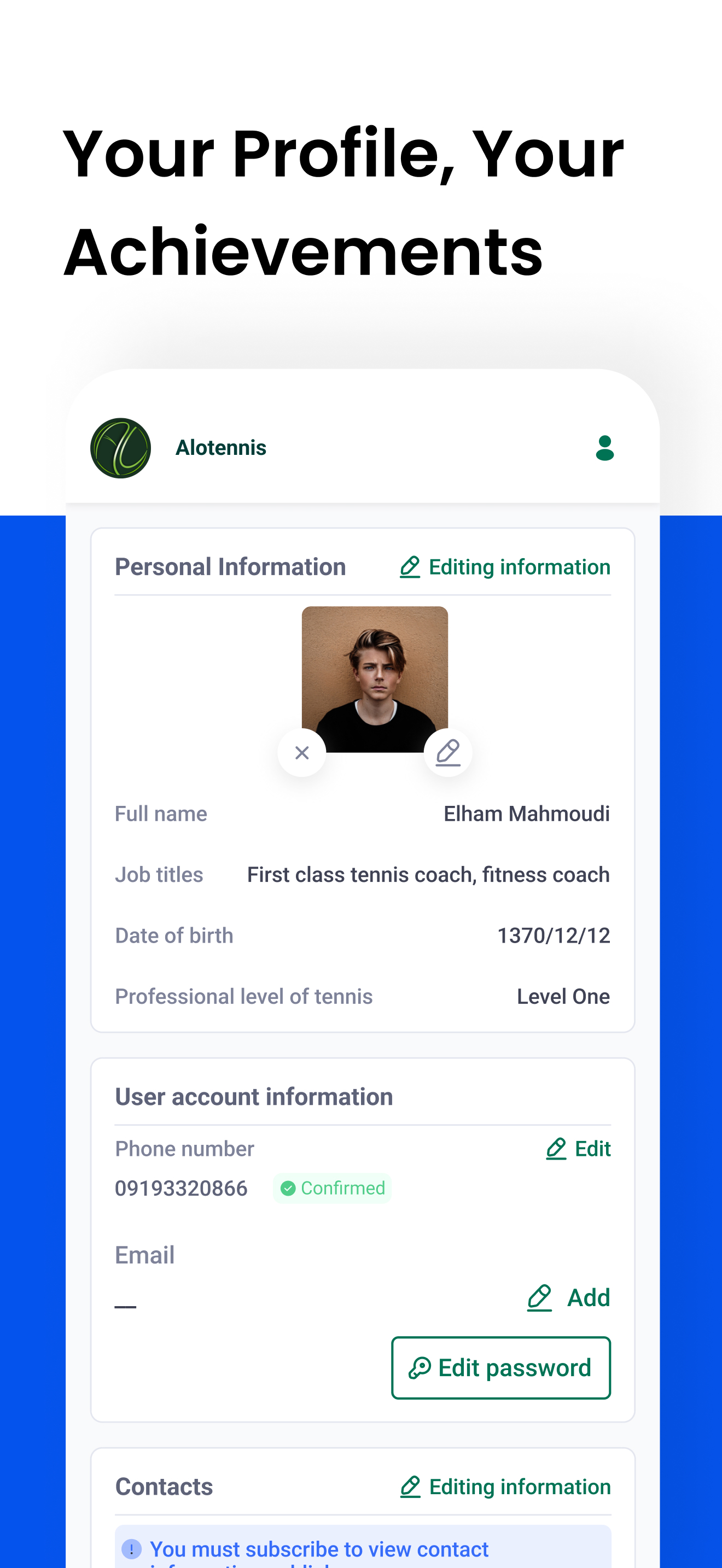 Alo Tennis UAE screenshot 5