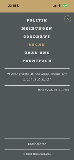 Screenshot von DieMeinungsmache auf dem iPhone 6