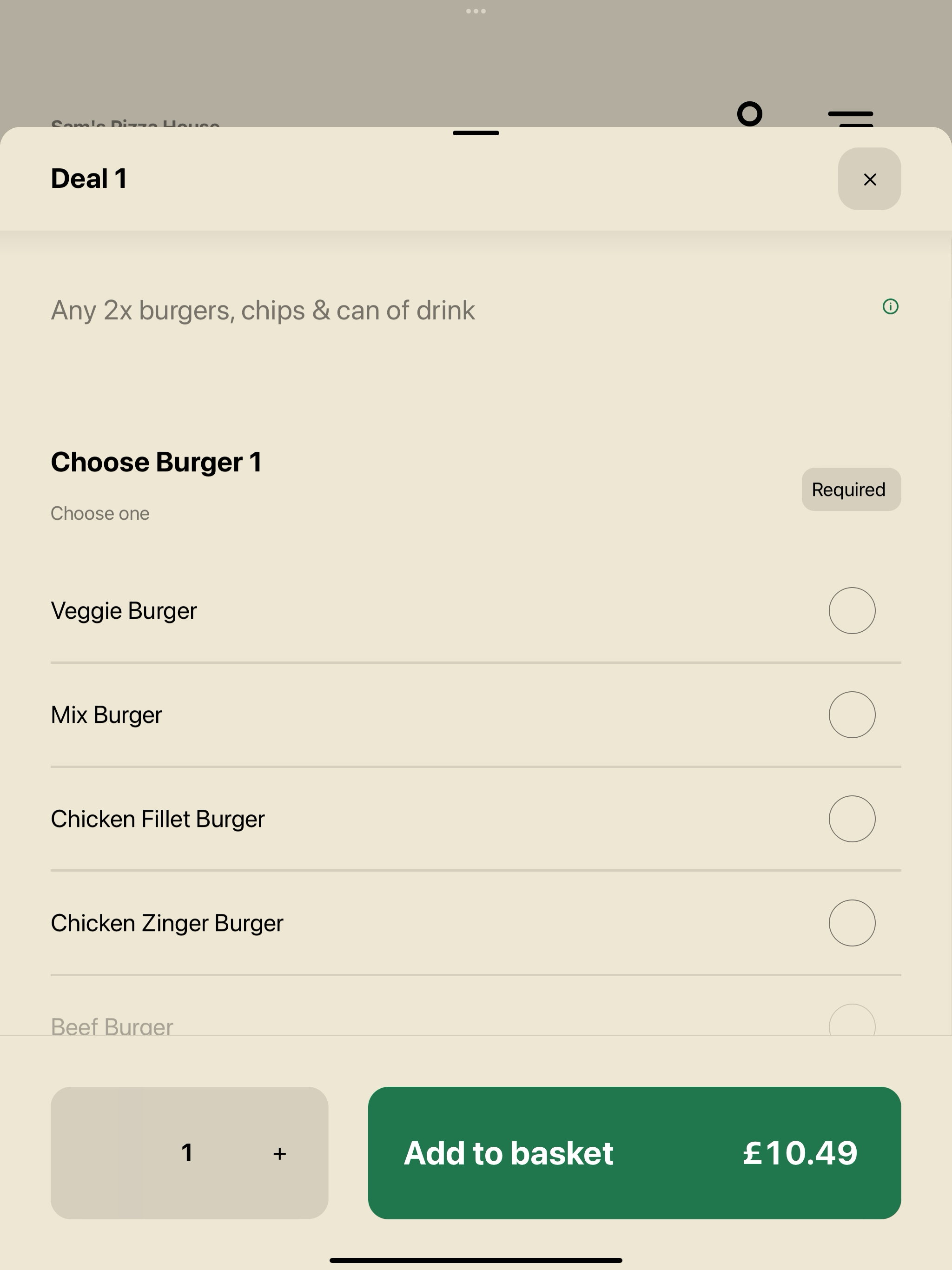 Sam's Pizza House UK screenshot 8