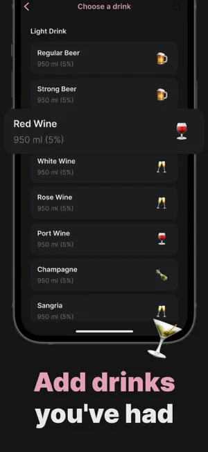 Alcool Test - BAC Buddy iPhone screenshot 3