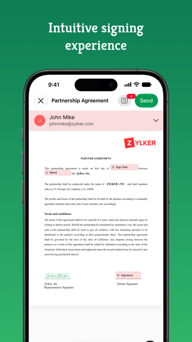 Zoho Sign - Fill & eSign Docs Screenshot 4 of 9