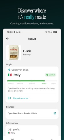 Mio - Product Origin screenshot