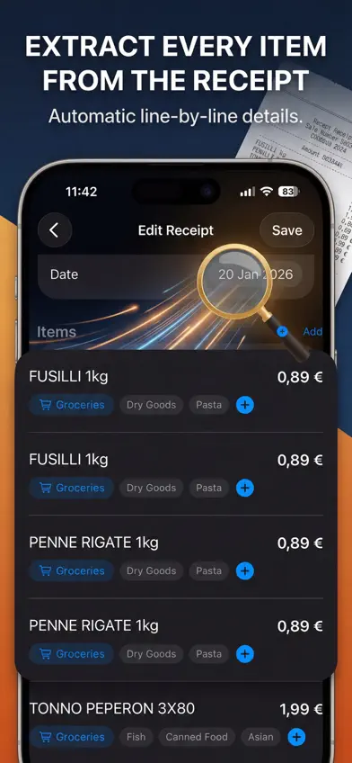 Itemize AI: Receipt Scanner screenshot 1