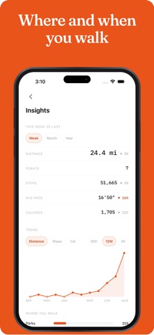 Foray: Walks & Step Goals Screenshot 8 of 10