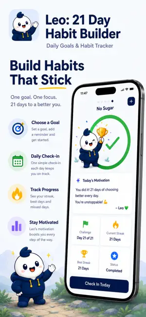 Leo: 21 Day Habit Builder screenshot 1