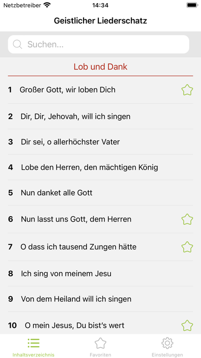 Screenshot #1 pour Geistlicher Liederschatz