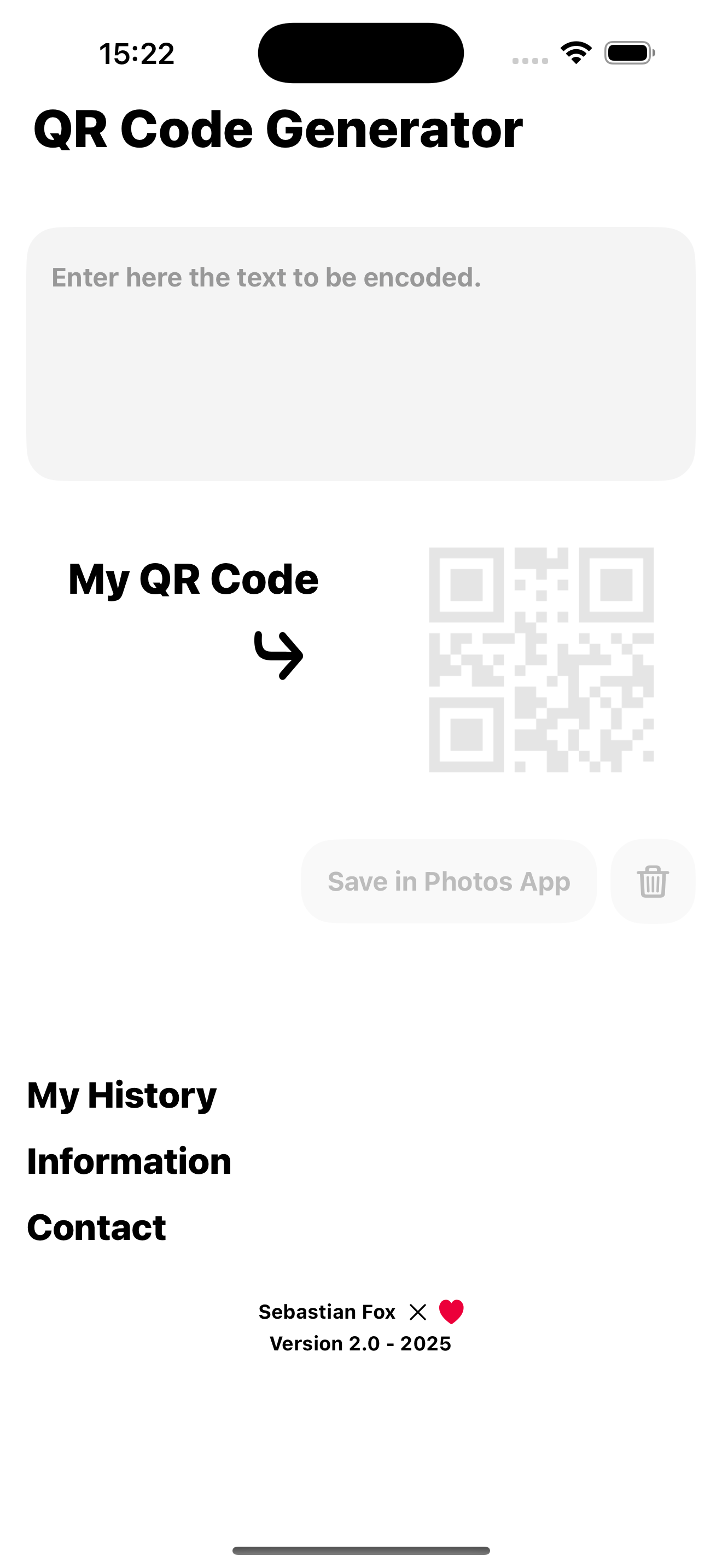 Simple QR Code Generator screenshot 1