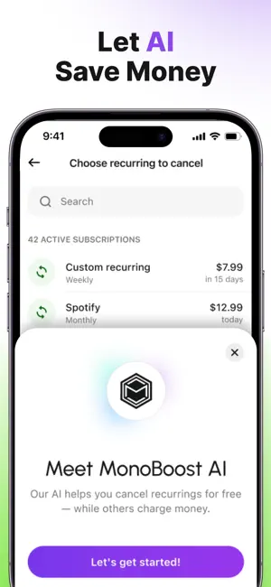 MonoBoost Cancel Subscriptions screenshot 4