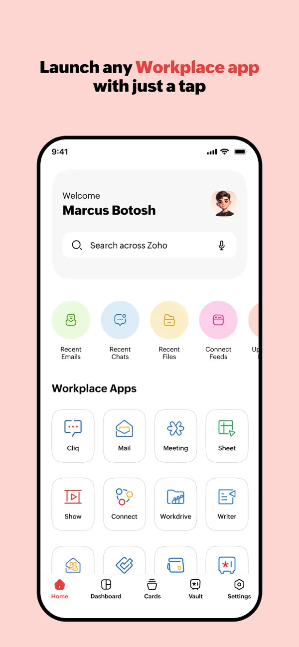 Screenshot #1 pour Zoho Workplace