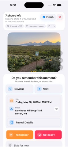 Photo Jogger - Memory Game Screenshot 2 of 5