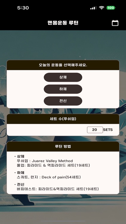 bodyweight exercise routine