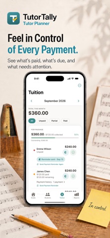TutorTally Lesson Tracker Screenshot 2 of 8
