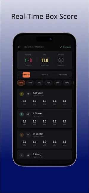 Basketball Stat Tracker - Cash screenshot 2