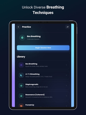 Zen Space Breathing iPad screenshot