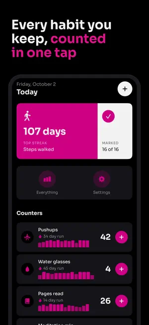Pink Streak: Tally Counter screenshot 1
