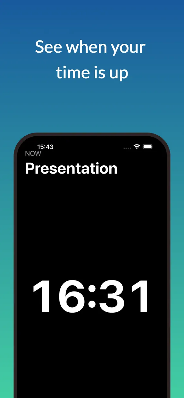 #1. Stage Timer - Event Countdown (iOS) Ved: Robin Nap