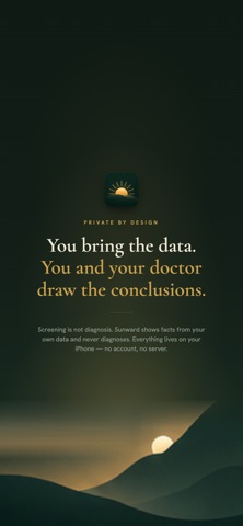 Sunward: Med & Mood Tracker iPhone screenshot