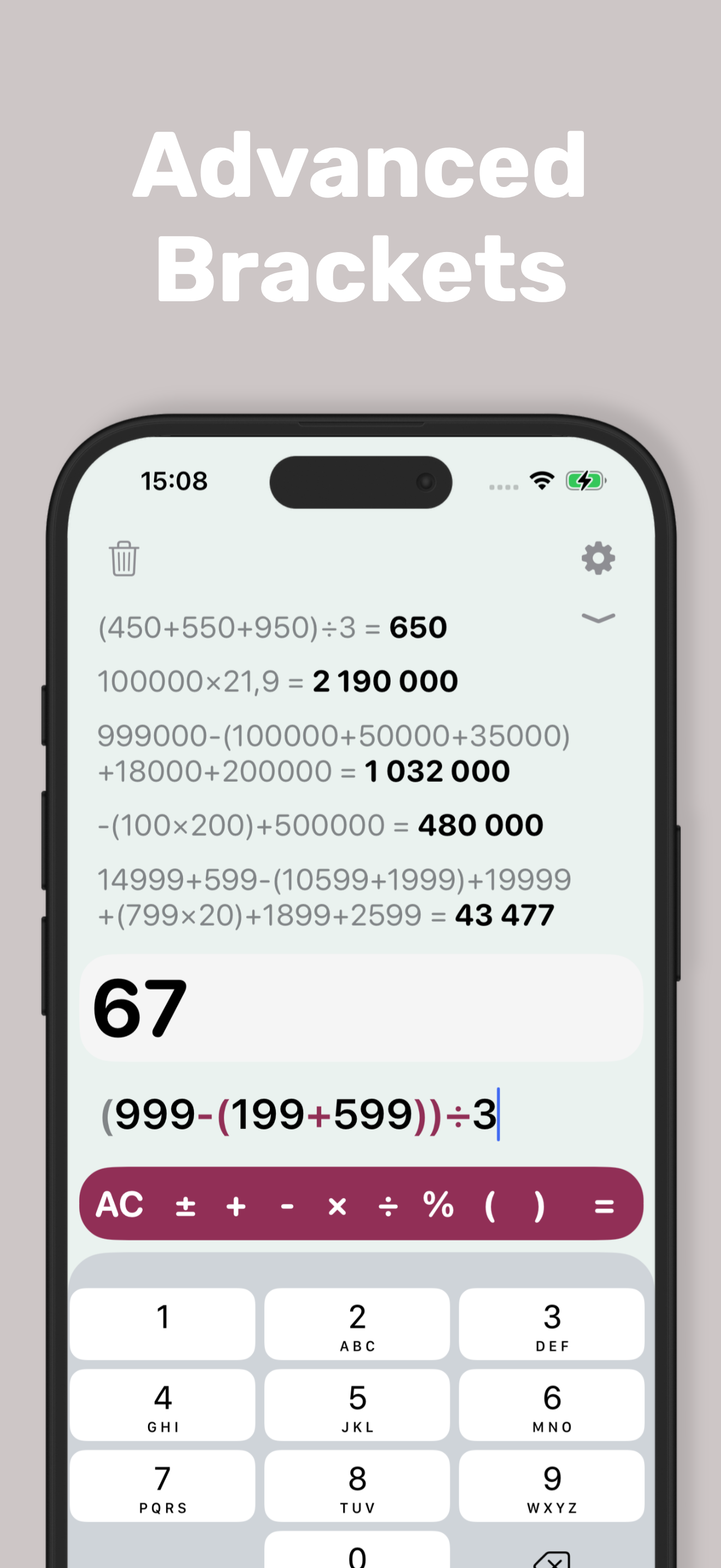 Clear Calc – Native Calculator screenshot 5